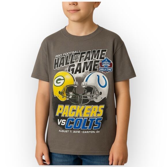 Unbranded Other - GUC Kids XL Pro Football Hall of Fame Game Tee Packers vs Colts 2016